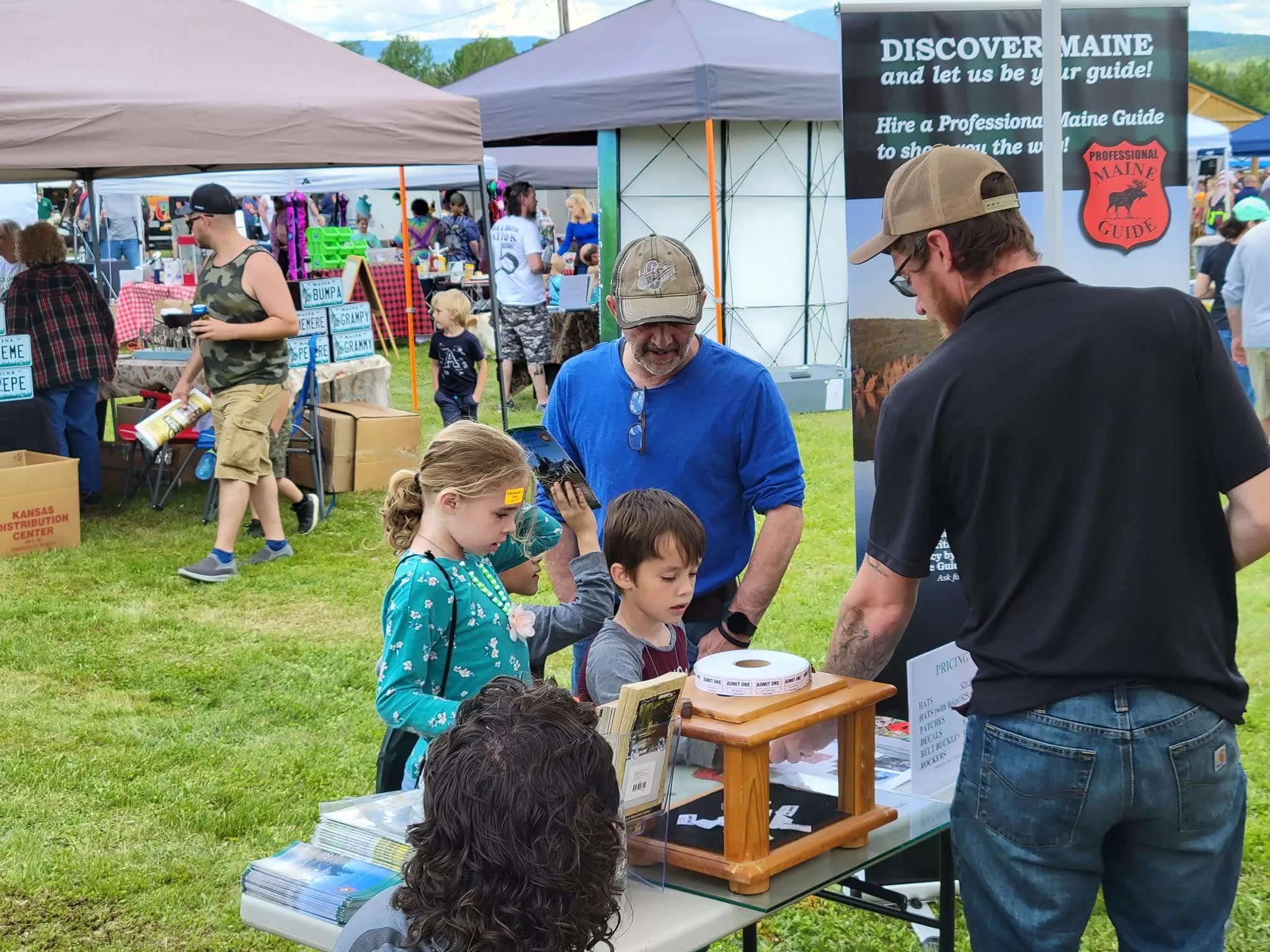 raffle at an outdoor event