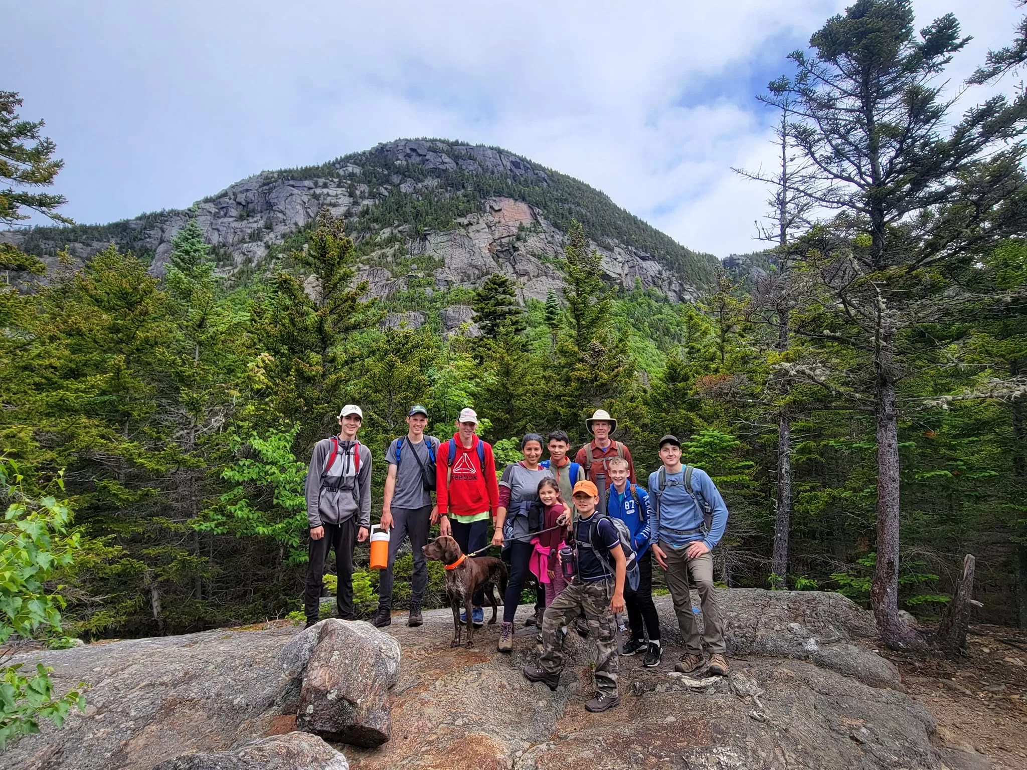hikers on a mountain