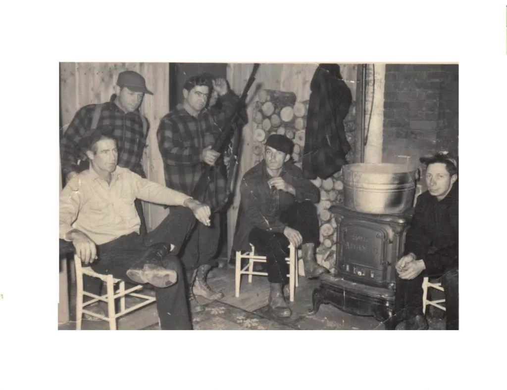 historical photo of a group of maine guides